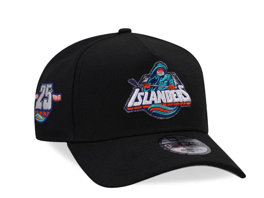 New Era New York Islanders 25th Anniversary Black Edition 9Forty A Frame Snapback Cap