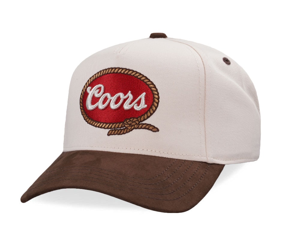 American Needle Coors Wrangler Ivory Snapback Cap