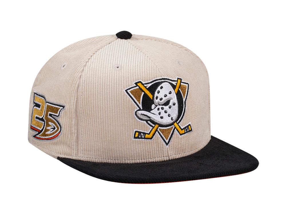 Mitchell & Ness Anaheim Ducks 25th Anniversary Two Tone Cord Edition Dynasty Fitted Cap