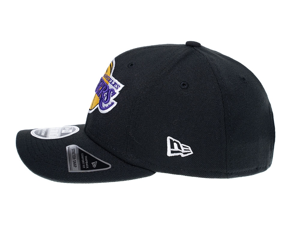 New Era Los Angeles Lakers Stretch 9Fifty Logo Black Snapback Cap