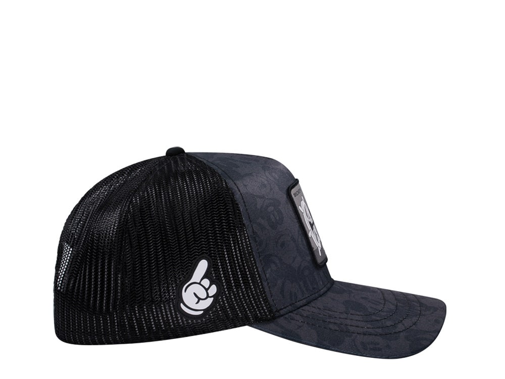 Capslab Disney Mickey Mouse Black Grey Trucker Snapback Cap