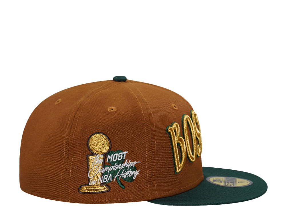 New Era Boston Celtics Bourbon Two Tone Prime Edition 59Fifty Fitted Cap