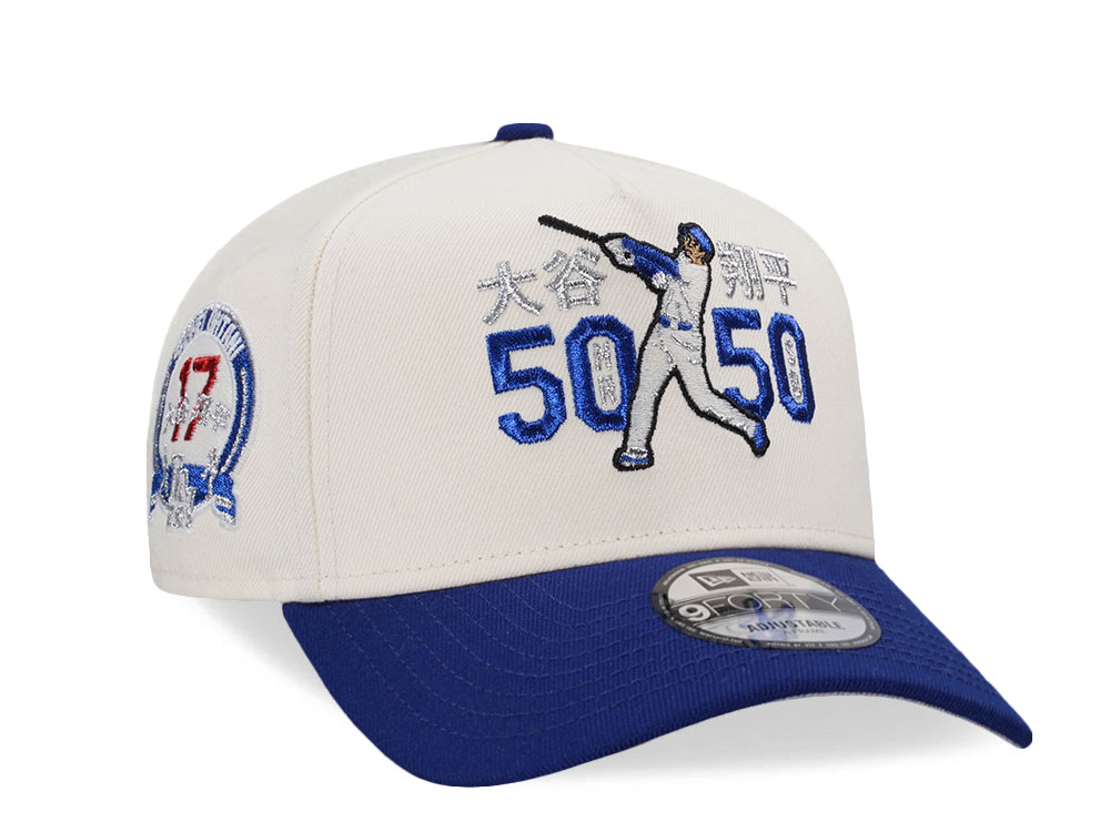New Era Los Angeles Dodgers Ohtani 50 50 Season Chrome Two Tone Edition 9Forty A Frame Snapback Cap