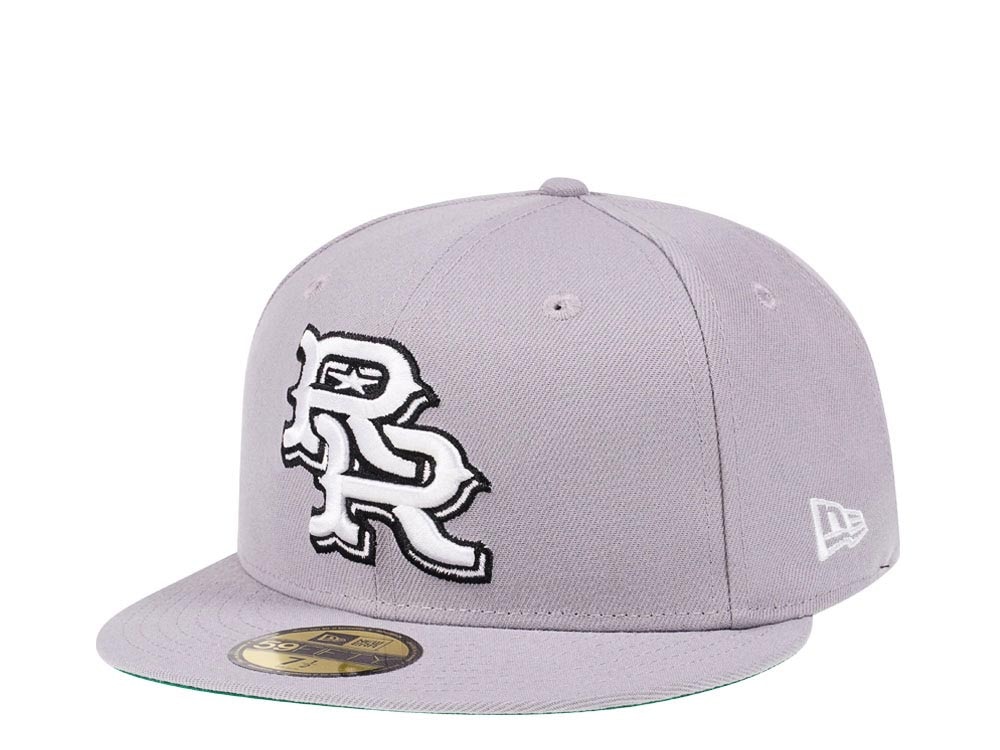 New Era Round Rock Express Gray Throwback Edition 59Fifty Fitted Cap