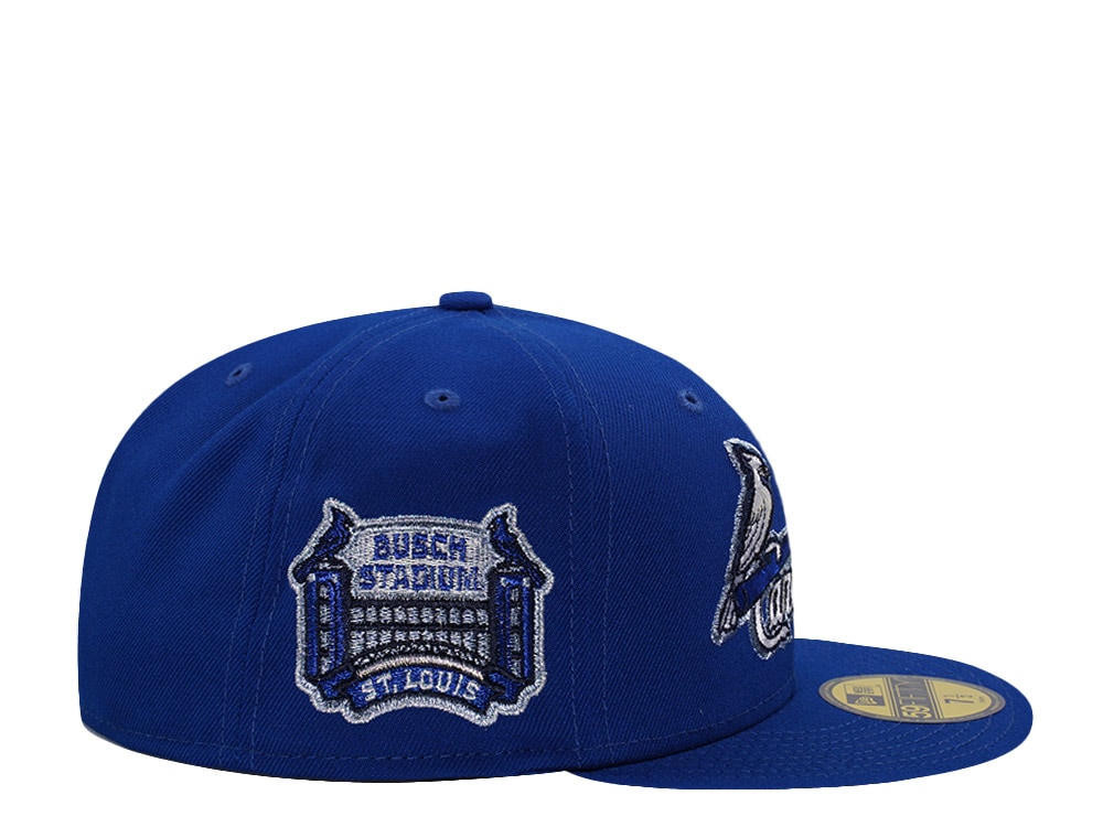 New Era St. Louis Cardinals Bush Stadium Royal Blue Prime Edition 59Fifty Fitted Cap