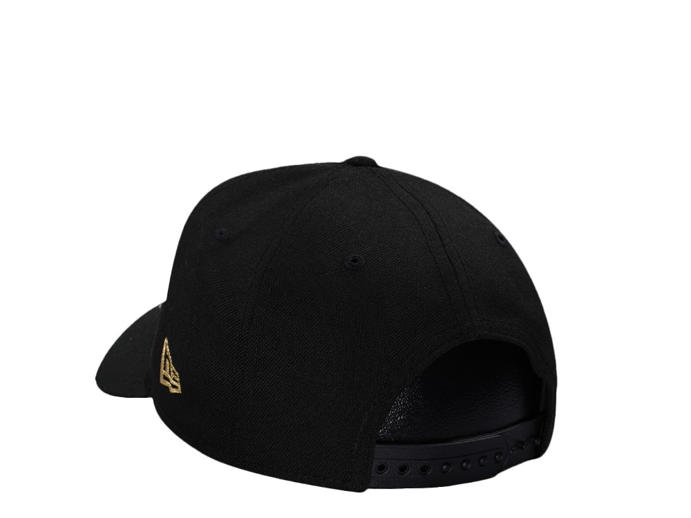 New Era Anaheim Angels Angels Stadium Black Gold 9Forty A Frame Snapback Cap