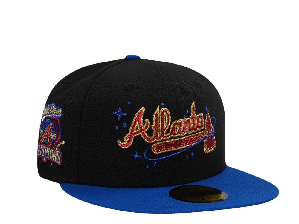 New Era Atlanta Braves World Series Champions 1995 Black Two Tone Edition 59Fifty Fitted Cap