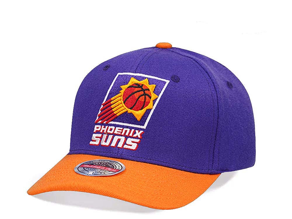 Mitchell & Ness Phoenix Suns Team Two Tone 2.0 Stretch Hardwood Classic Red Flex Snapback Cap