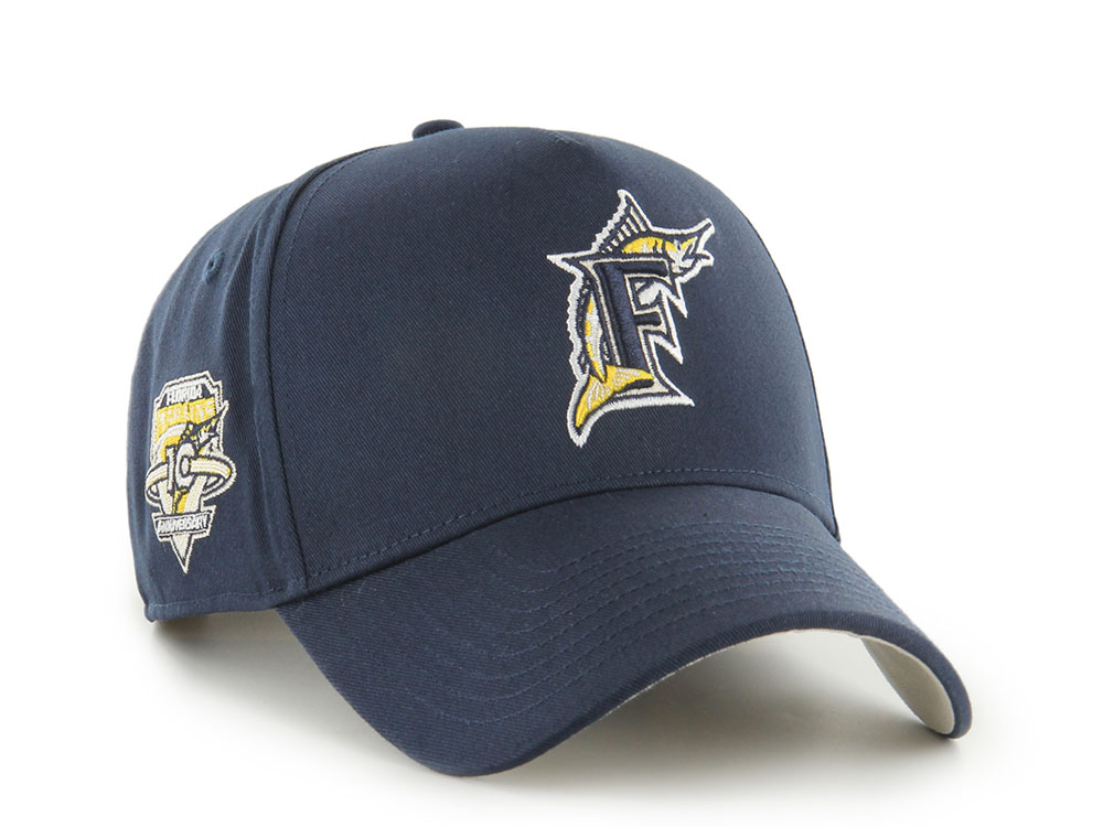47Brand Miami Marlins Cooperstown Navy Edition MVP Snapback Cap