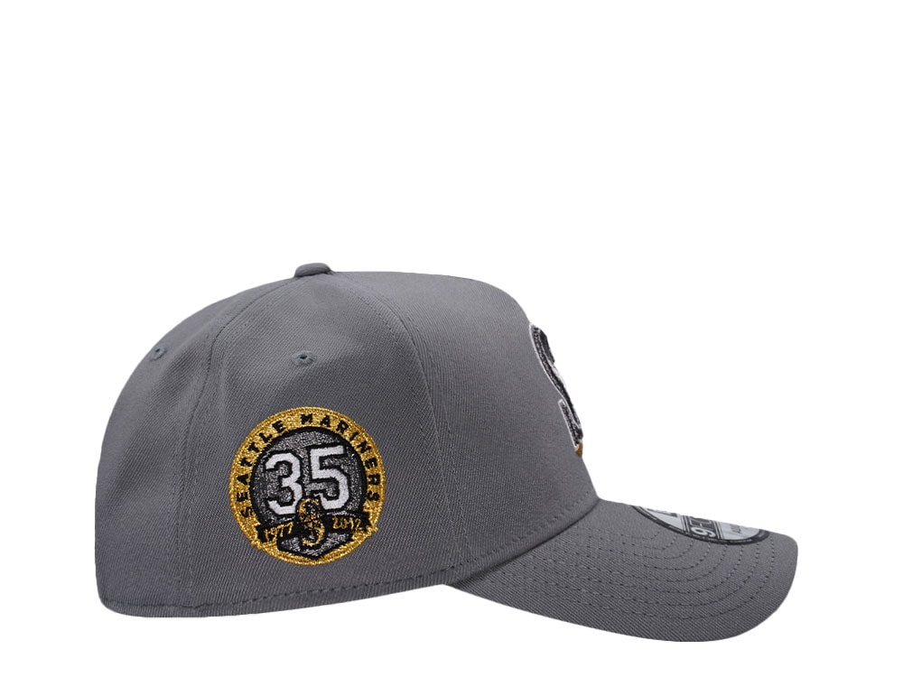 New Era Seattle Mariners 35th Anniversary Gray Edition A Frame 9Forty Snapback Cap