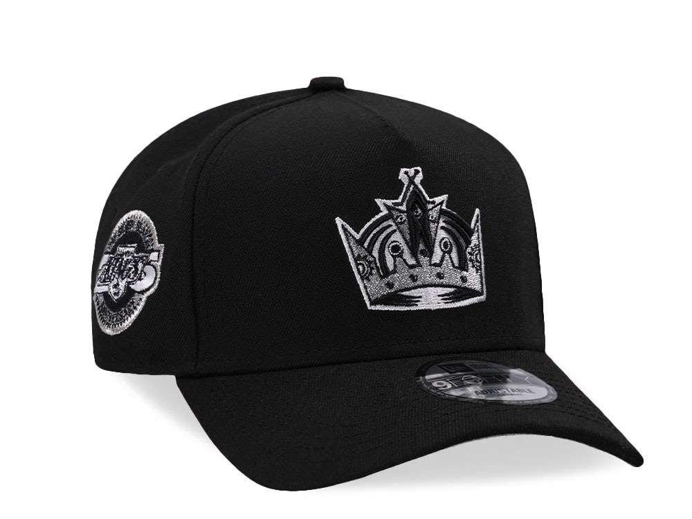 New Era Los Angeles Kings 25th Anniversary Metallic Black Edition 9Forty A Frame Snapback Cap