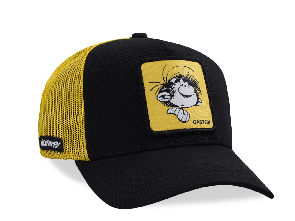 Capslab Gaston Black Yellow Trucker Snapback Cap