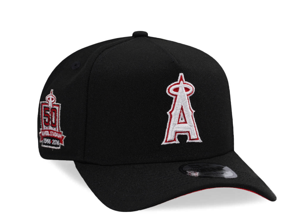 New Era Anaheim Angels 50th Stadium Anniversary Red Detail Edition 9Forty A Frame Snapback Cap