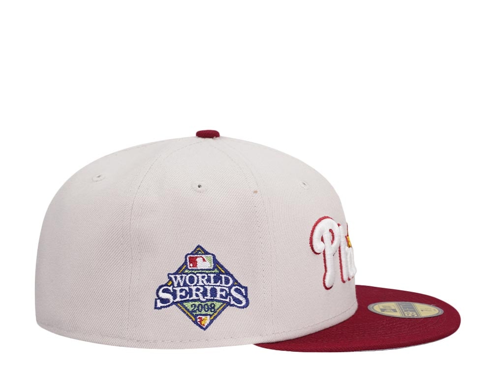 New Era Philadelphia Phillies World Series 2008 Stone Glow Two Tone Edition 59Fifty Fitted Cap