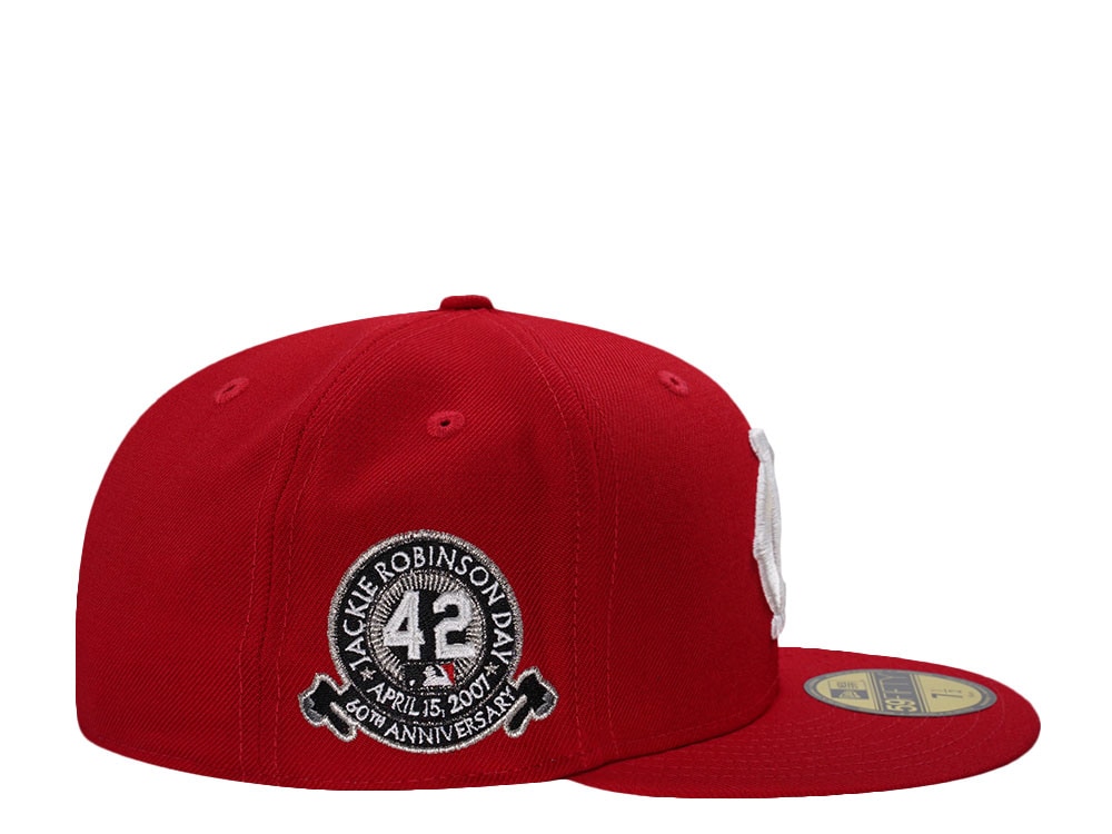 New Era Kansas City Monarchs Jackie Robinson 60th Anniversary Scarlet Wool Edition 59Fifty Fitted Cap
