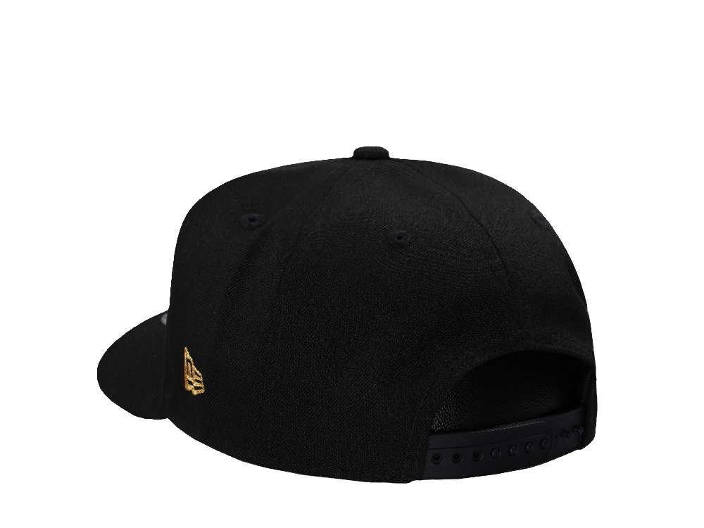 New Era Chicago Bulls Black and Gold 9Fifty A Frame Snapback Cap
