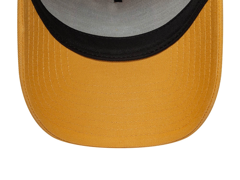 New Era Patch Golden Yellow 9Forty A Frame Trucker Snapback Cap