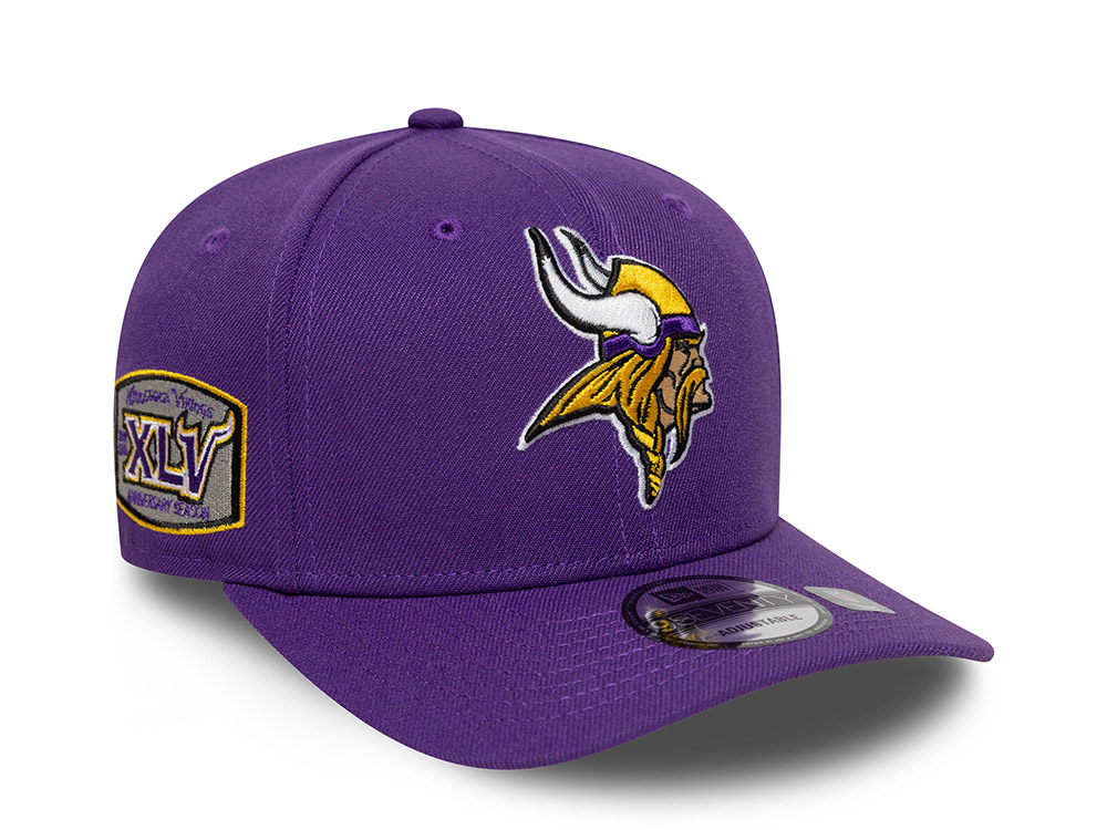 New Era Minnesota Vikings Super Bowl XLV Purple Edition 9Seventy Stretch Snapback Cap