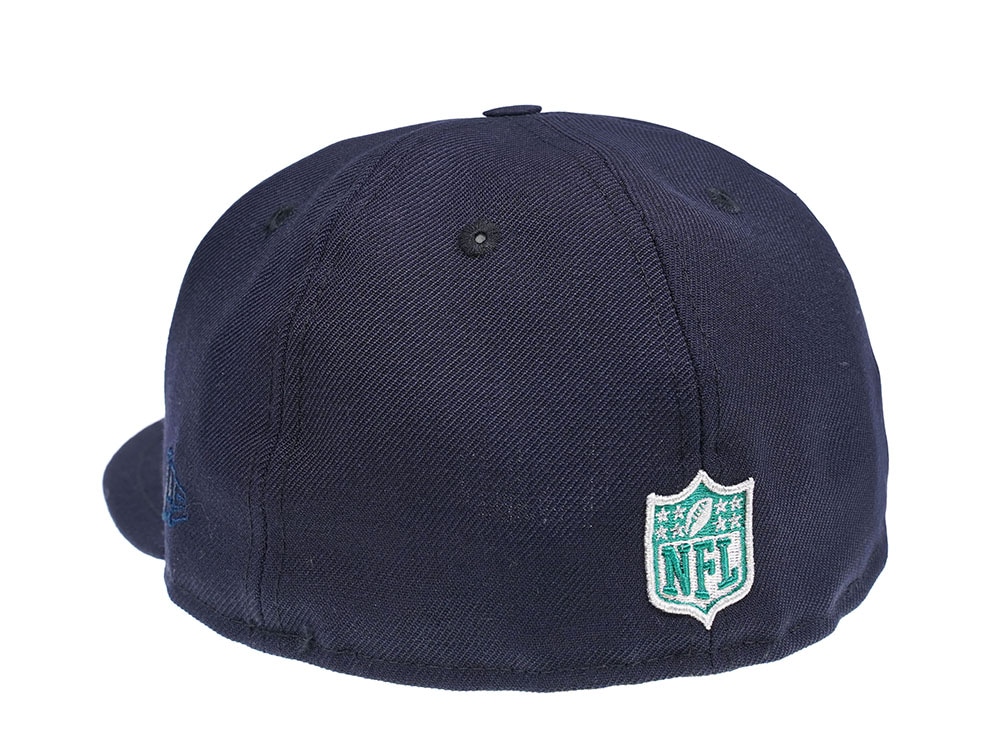 New Era Seattle Seahawks Navy and Green 59Fifty Fitted Cap