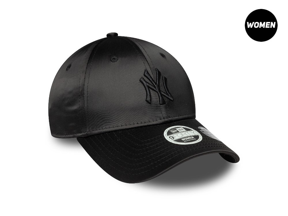 New Era New York Yankees Black Satin Womens 9Forty Bow Back Cap