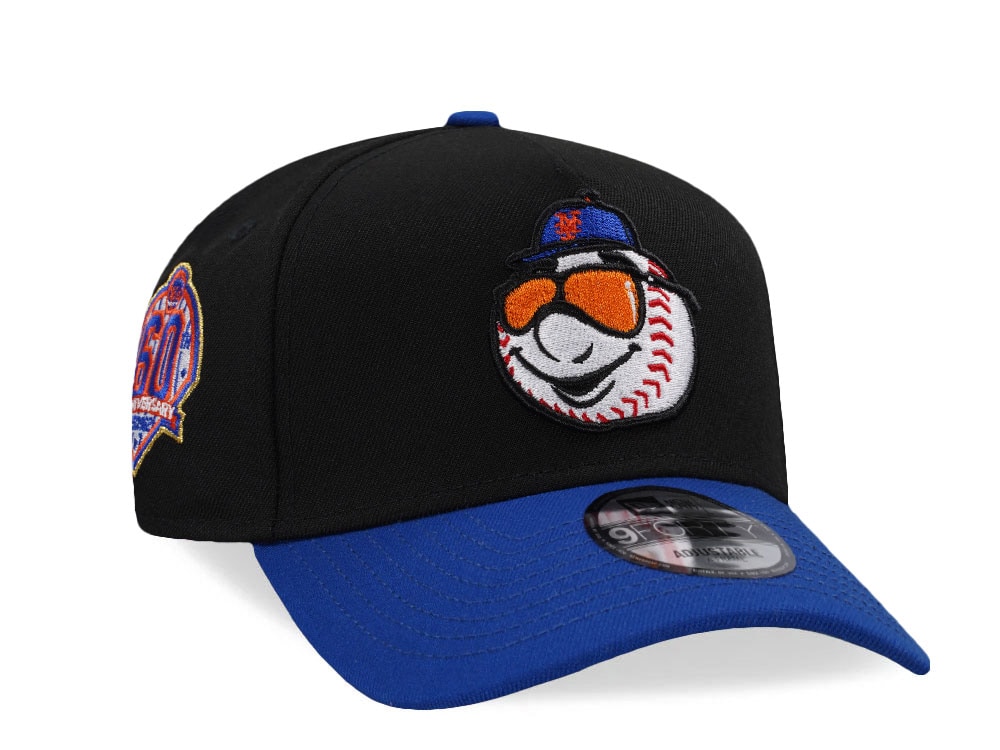 New Era New York Mets 60th Anniversary  Black Two Tone Edition 9Forty A Frame Snapback Cap