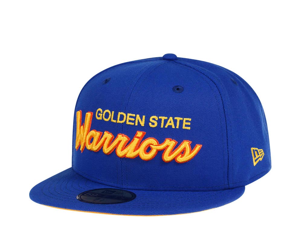 New Era Golden State Warriors Script Edition 59Fifty Fitted Cap