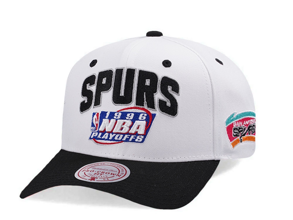 Mitchell & Ness San Antonio Spurs NBA Playoffs 1996 Chrome Two Tone Editon Pro Crown Fit Snapback Cap