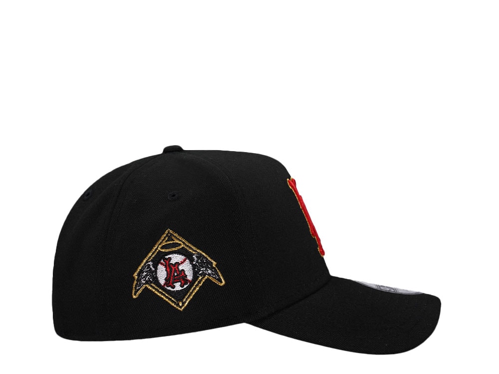 New Era Los Angeles Angels Black Prime Metallic Edition 9Forty A Frame Snapback Cap