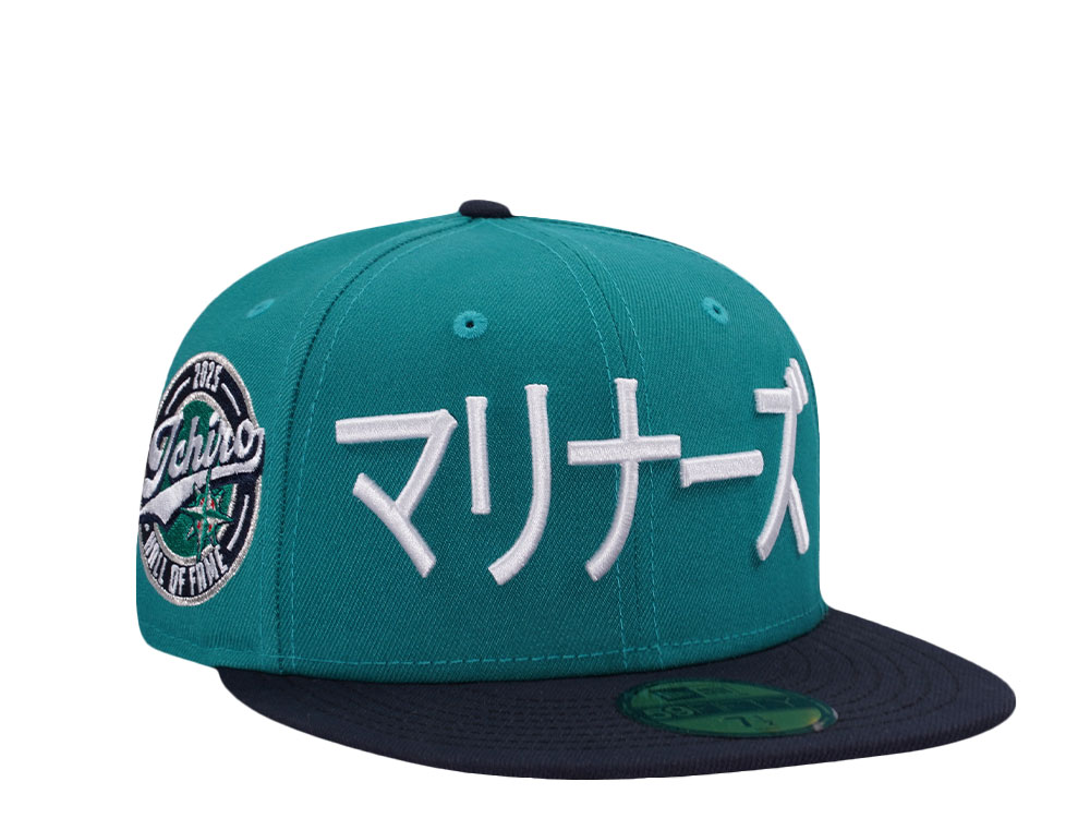 New Era Seattle Mariners Ichiro Hall of Fame Teal Two Tone Edition 59Fifty Fitted Cap