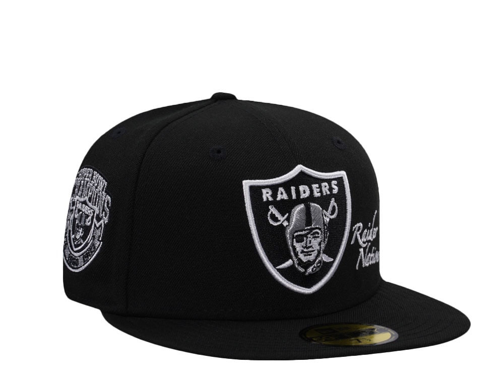 New Era Las Vegas Raiders Super Bowls Champions Black Prime Edition 59Fifty Fitted Cap
