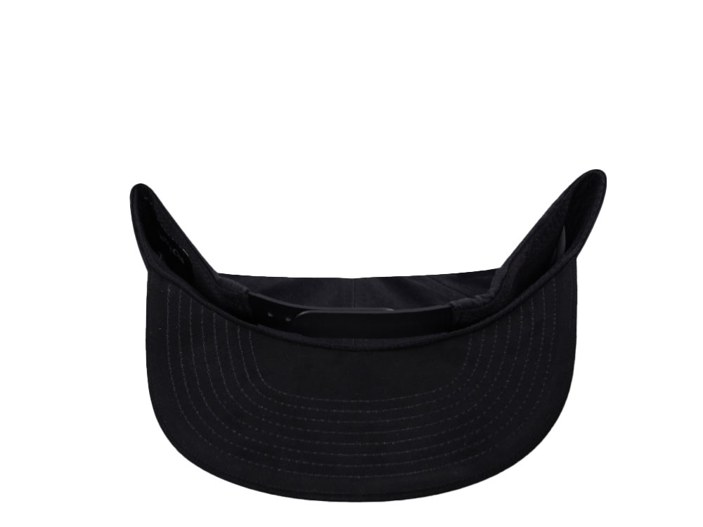 Brixton Supply Logo Black on Black Snapback Cap