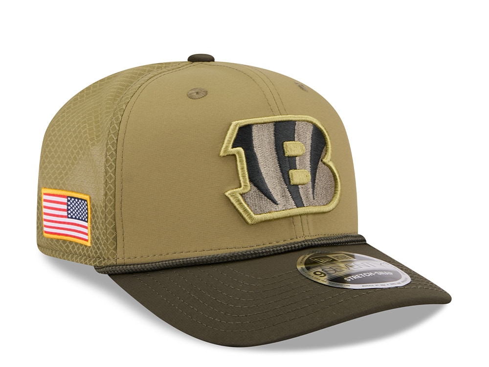 New Era Cincinnati Bengals Salute To Service 2025 9Seventy Snapback Cap