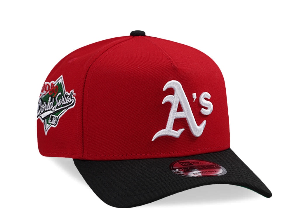 New Era Oakland Athletics World Series 1989 Scarlet Two Tone Edition 9Forty A Frame Snapback Cap