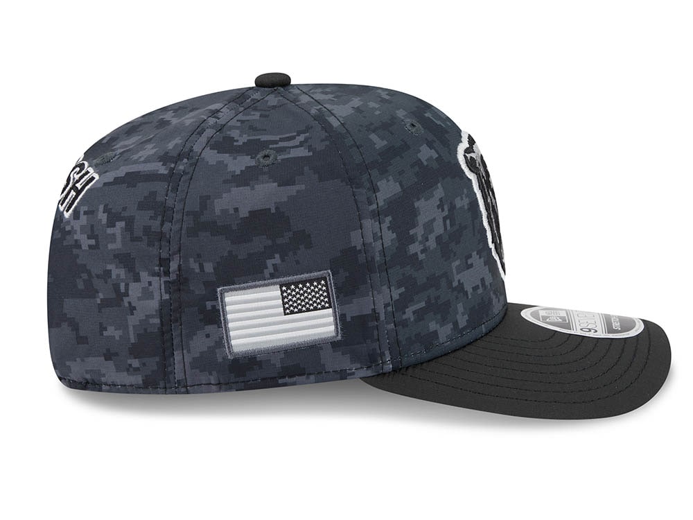 New Era Chicago Bears NFL Salute to Service 2026 Digi Camo Black 9Seventy Stretch Snapback Cap