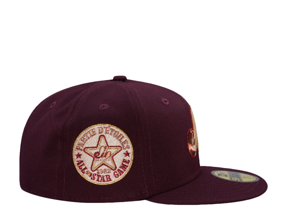 New Era Montreal Expos All Star Game 1982 Maroon Prime Edition 59Fifty Fitted Cap