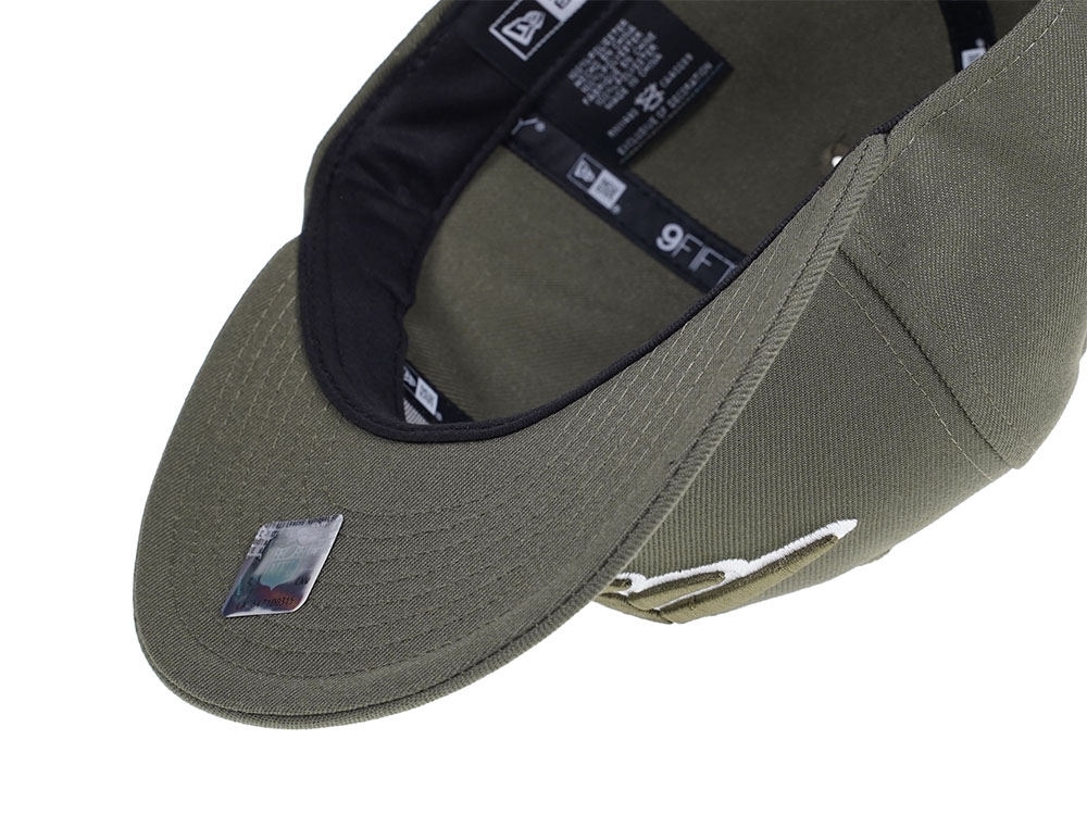 New Era New England Patriots Olive 9Fifty Snapback Cap