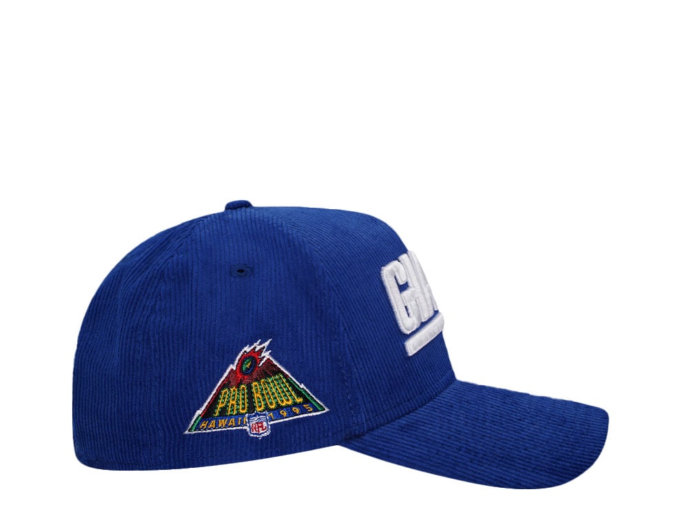 New Era New York Giants Pro Bowl 1995 Royal Corduroy Edition 9Forty A Frame Snapback Cap