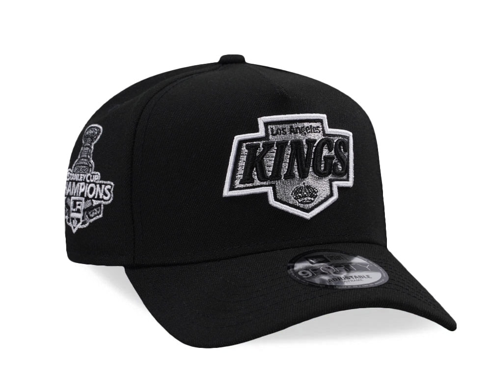 New Era Los Angeles Kings Staley Cup Champions Black Prime Edition 9Forty A Frame Snapback Cap