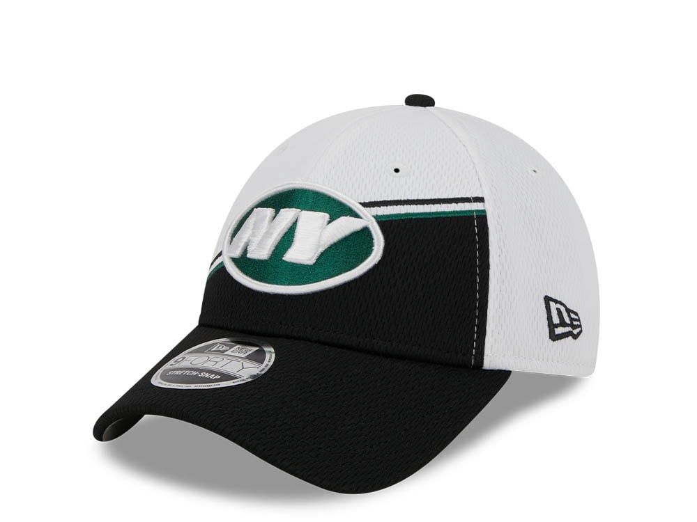 New Era New York Jets NFL Sideline 2023 Black White  9Forty Snapback Cap