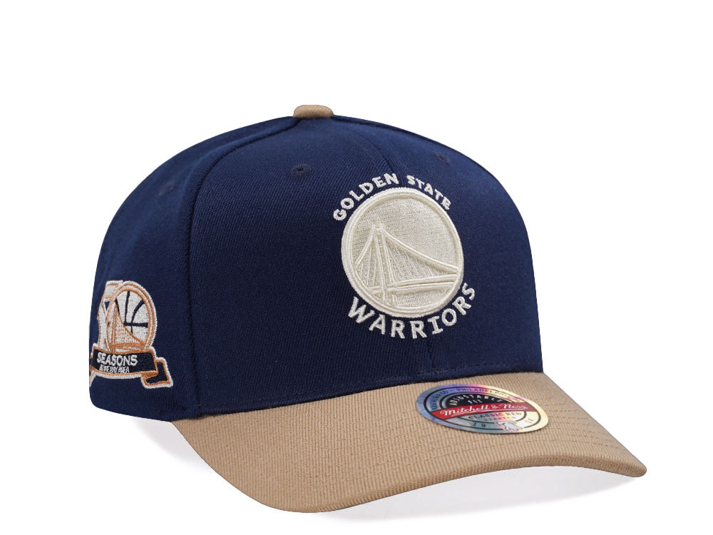 Mitchell & Ness Golden State Warriors Sand Storm Classic Red Stretch Snapback Cap