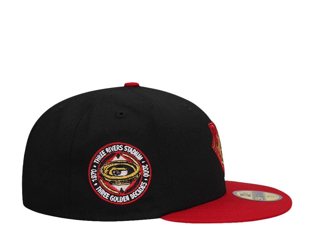 New Era Pittsburgh Pirates Three River Stadium Gold Two Tone Prime Edition 59Fifty Fitted Cap