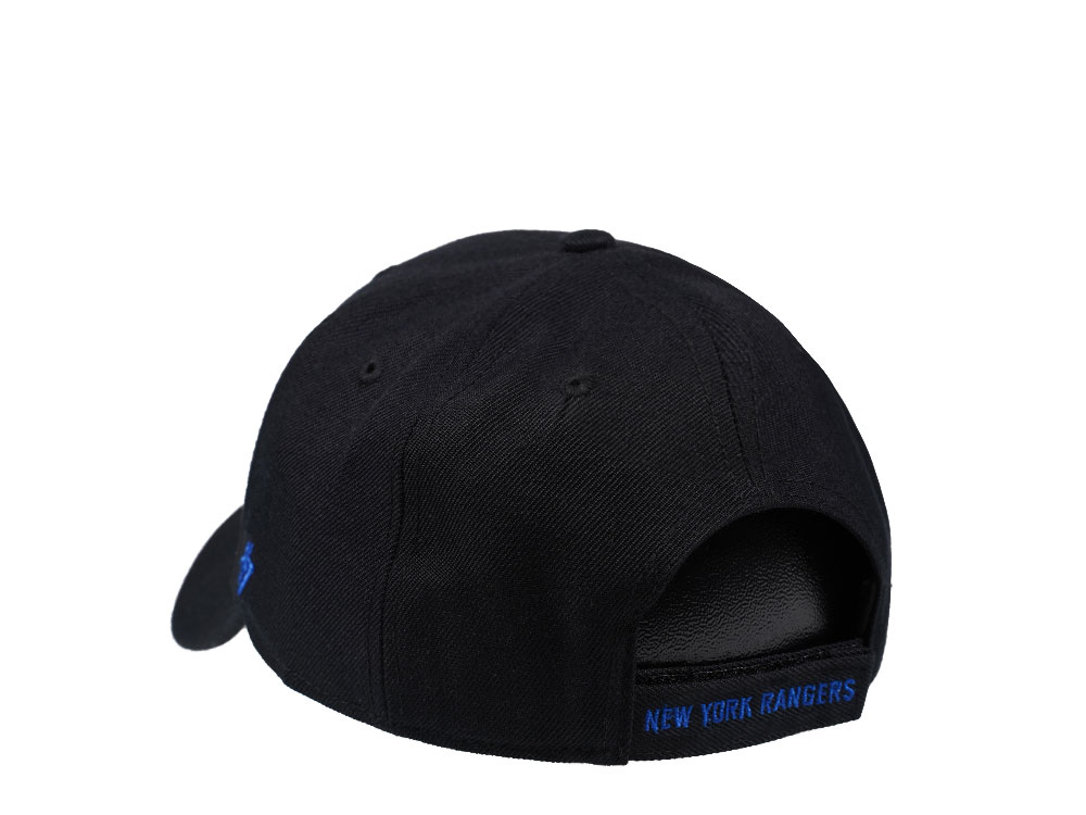 47Brand New York Rangers Classic Black Strapback Cap
