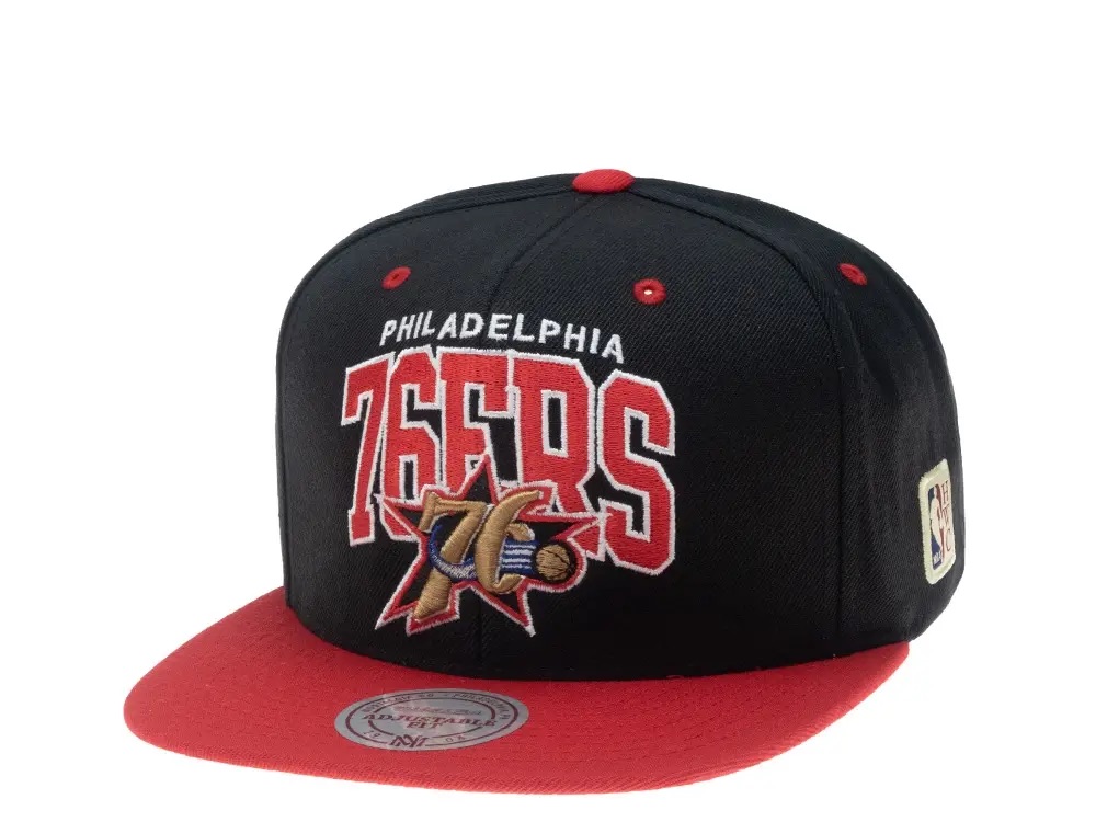Mitchell & Ness Philadelphia 76ers HWC Team Arch Snapback Cap