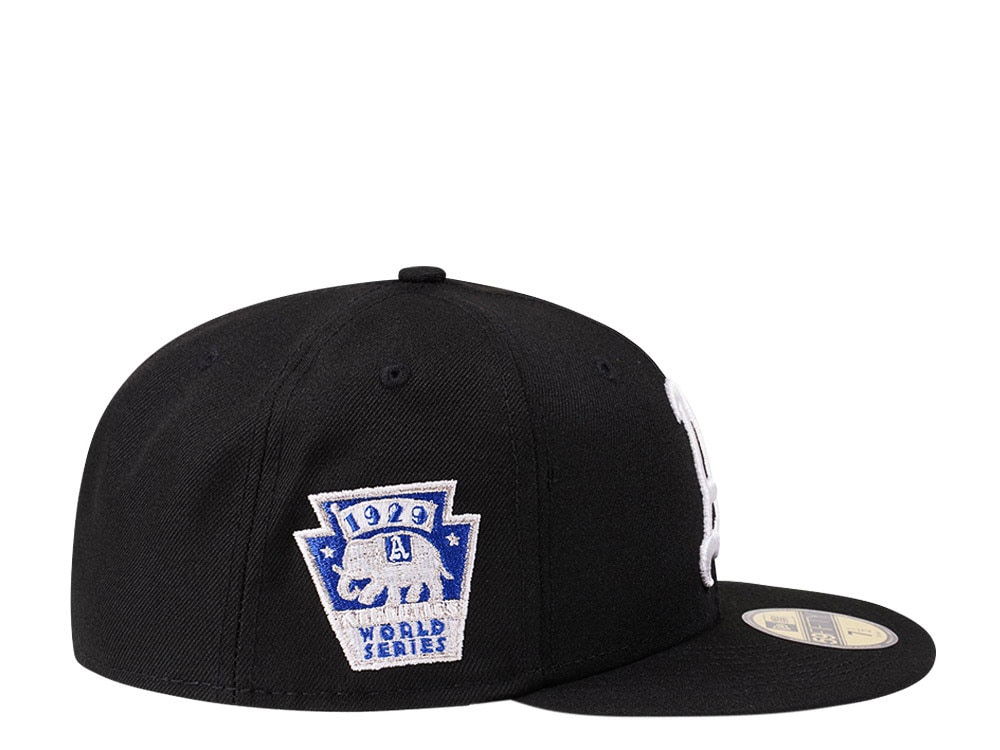 New Era Philadelphia Athletics World Series 1929 Black and Blue Edition 59Fifty Fitted Cap