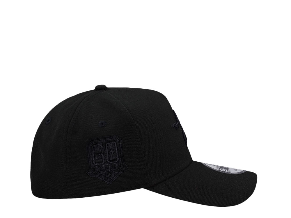 New Era Houston Astros 60th Anniversary Black Out Red Edition 9Forty A Frame Snapback Cap