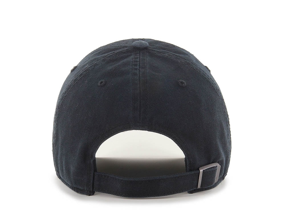 47 Brand Los Angeles Dodgers Base Runner Black Edition Clean Up Strapback Cap