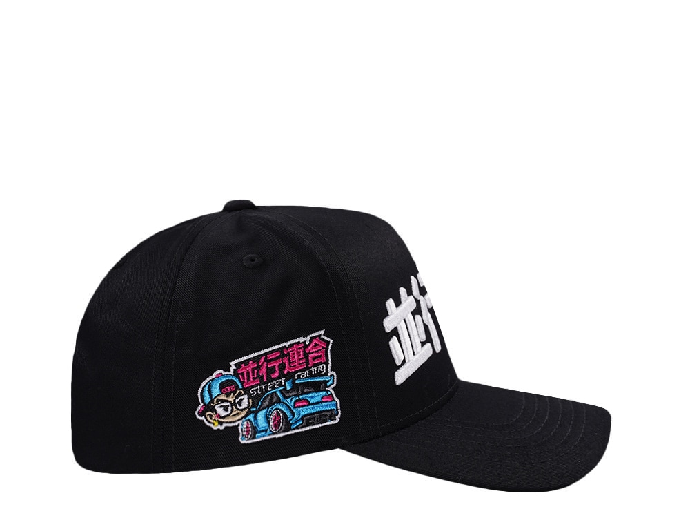 Parallel Union Japan Street Racing Kanji Script Black Prime Edition Snapback Cap