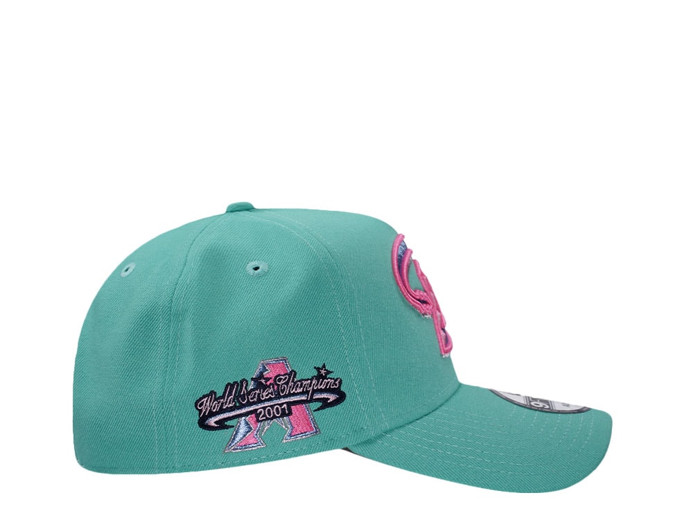 New Era Arizona Diamondbacks World Series Champions 2001 Candy Mint Prime Edition 9Forty A Frame Snapback Cap