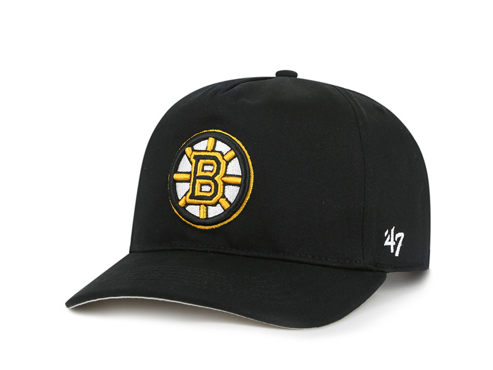 47Brand Boston Bruins Black Hitch Snapback Cap