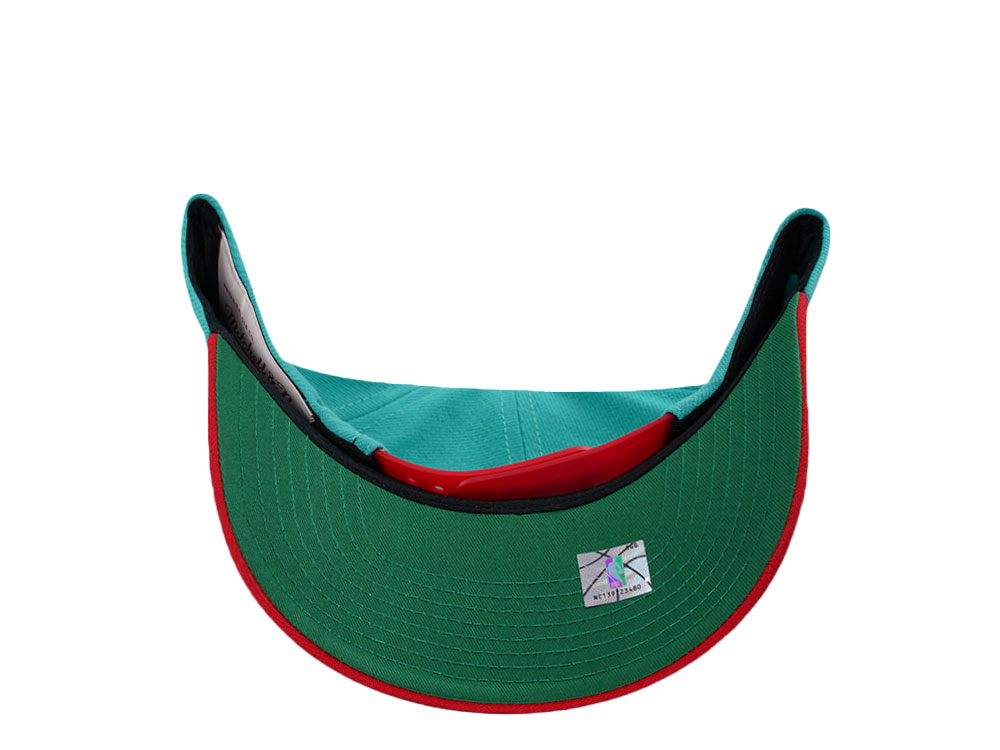 Mitchell & Ness Vancouver Grizzlies Hardwood Classic Pro Crown Fit Teal Snapback Cap